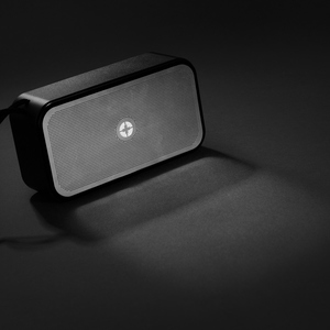 Fotografie k reklamnímu předmětu „Basový reproduktor 10W Swiss Peak z RCS recykl. hliníku“