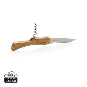 Fotografie reklamního předmětu „Dřevěný nůž s otvírákem“