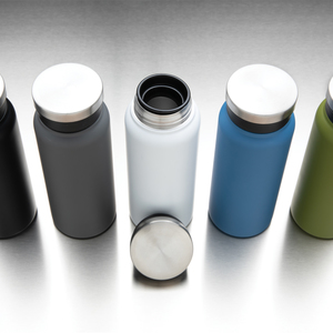 Fotografie k reklamnímu předmětu „Termo lahev z RCS recyklované oceli 600ml“