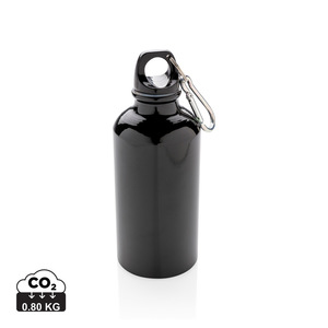 Fotografie reklamního předmětu „Hliníková sportovní lahev s karabinou“