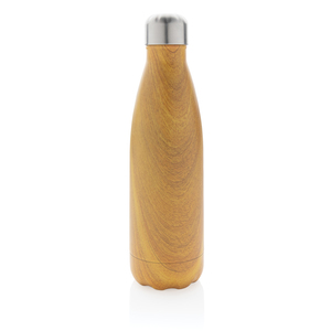 Fotografie k reklamnímu předmětu „Nerezová termo láhev v dekoru dřeva“