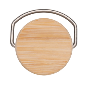 Fotografie k reklamnímu předmětu „Moderní nerezová lahev s bambusovým uzávěrem“