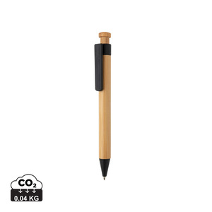 Fotografie reklamního předmětu „Bambusové pero s klipem z pšeničné slámy“