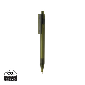 Fotografie reklamního předmětu „Průhledné pero X8 z GRS RPET“