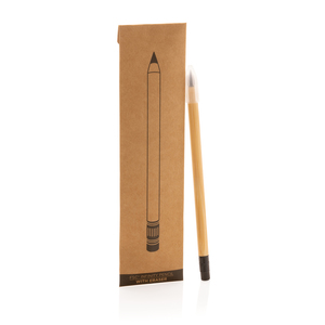 Fotografie k reklamnímu předmětu „Bambusová nekonečná tužka s gumou“