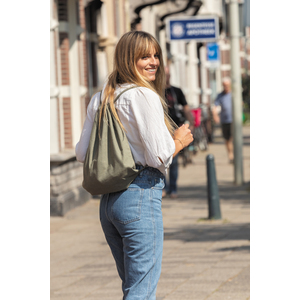 Fotografie k reklamnímu předmětu „Šňůrkový batoh Impact ze 145g recyklované bavlny AWARE™“