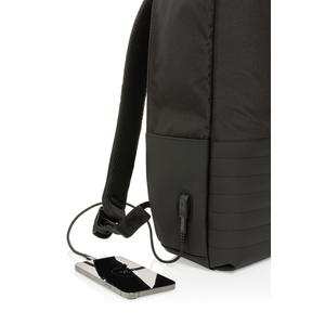 Fotografie k reklamnímu předmětu „RFID nedobytný batoh na notebook Swiss Peak z RPET AWARE™“