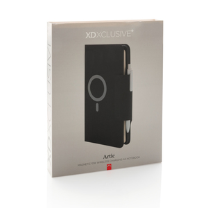 Fotografie k reklamnímu předmětu „Zápisník A5 Artic s magnetickým bezdrátovým nabíjením 10W“