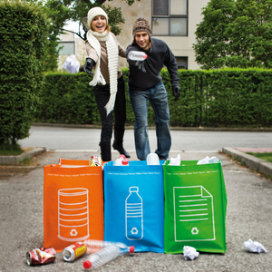 Fotografie k reklamnímu předmětu „3dílná sada tašek na tříděný odpad“