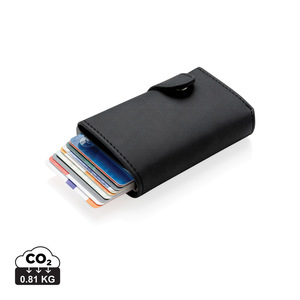 Fotografie reklamního předmětu „Hliníkové RFID pouzdro na karty s PU peněženkou“