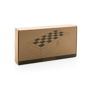 Fotografie k reklamnímu předmětu „Prémiové dřevěné šachy ve skládací šachovnici“