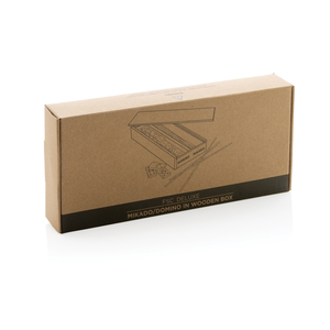Fotografie k reklamnímu předmětu „Dřevěná sada domino/mikádo v krabičce“