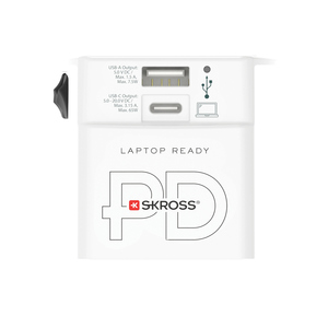 Fotografie k reklamnímu předmětu „Cestovní adaptér SKROSS World MUV 65W PD s USB C kabelem“