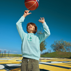 Fotografie k reklamnímu předmětu „Dětská mikina s bočními kapsami Iqoniq Yengo z rec. bavlny“