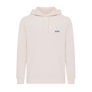 Fotografie k reklamnímu předmětu „Lehká mikina s kapucí Iqoniq Rila z recykl. bavlny“